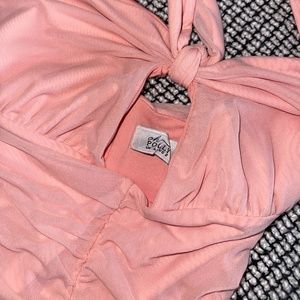 Oh Polly pink body con dress - Like New